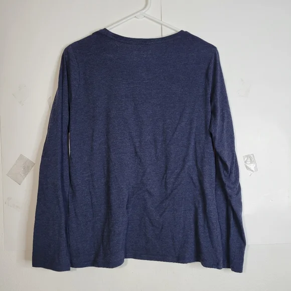 Womans Tommy Hilfiger Navy Long Sleeve Knit Top Size XL - Picture 5 of 7